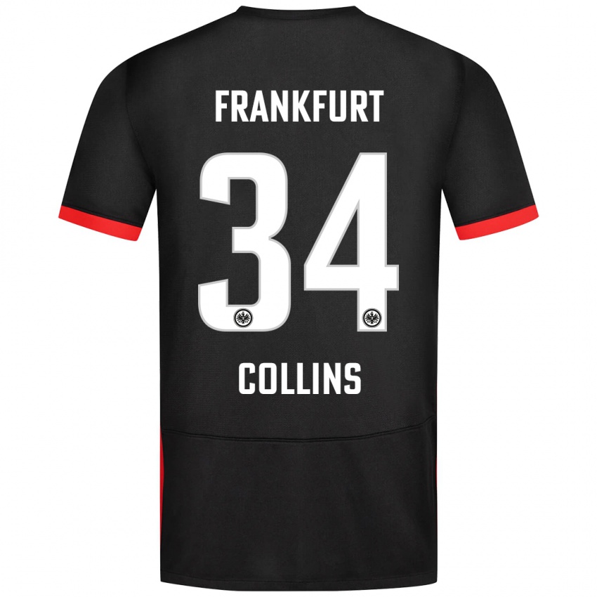 Niño Camiseta Nnamdi Collins #34 Negro 2ª Equipación 2024/25 La Camisa México