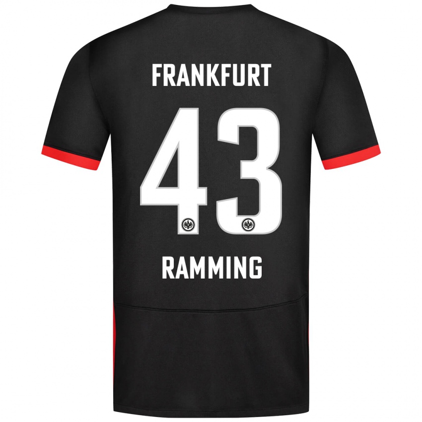 Niño Camiseta Nils Ramming #43 Negro 2ª Equipación 2024/25 La Camisa México