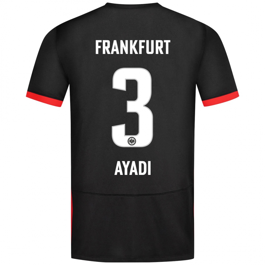 Niño Camiseta Akram Ayadi #3 Negro 2ª Equipación 2024/25 La Camisa México