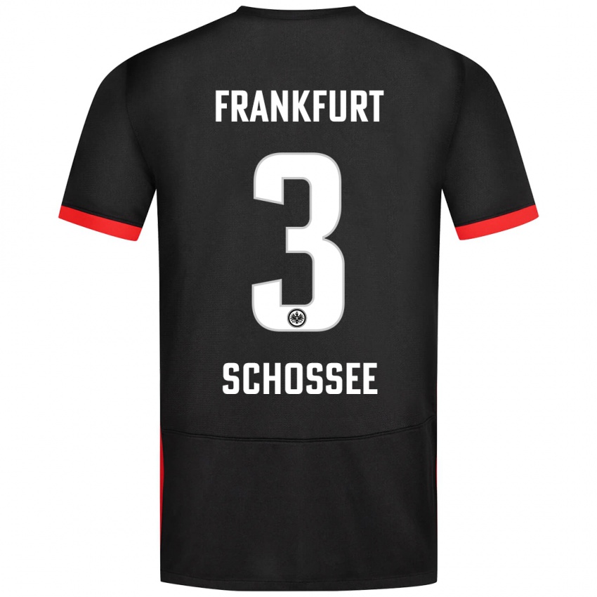 Niño Camiseta Maurice Schossee #3 Negro 2ª Equipación 2024/25 La Camisa México