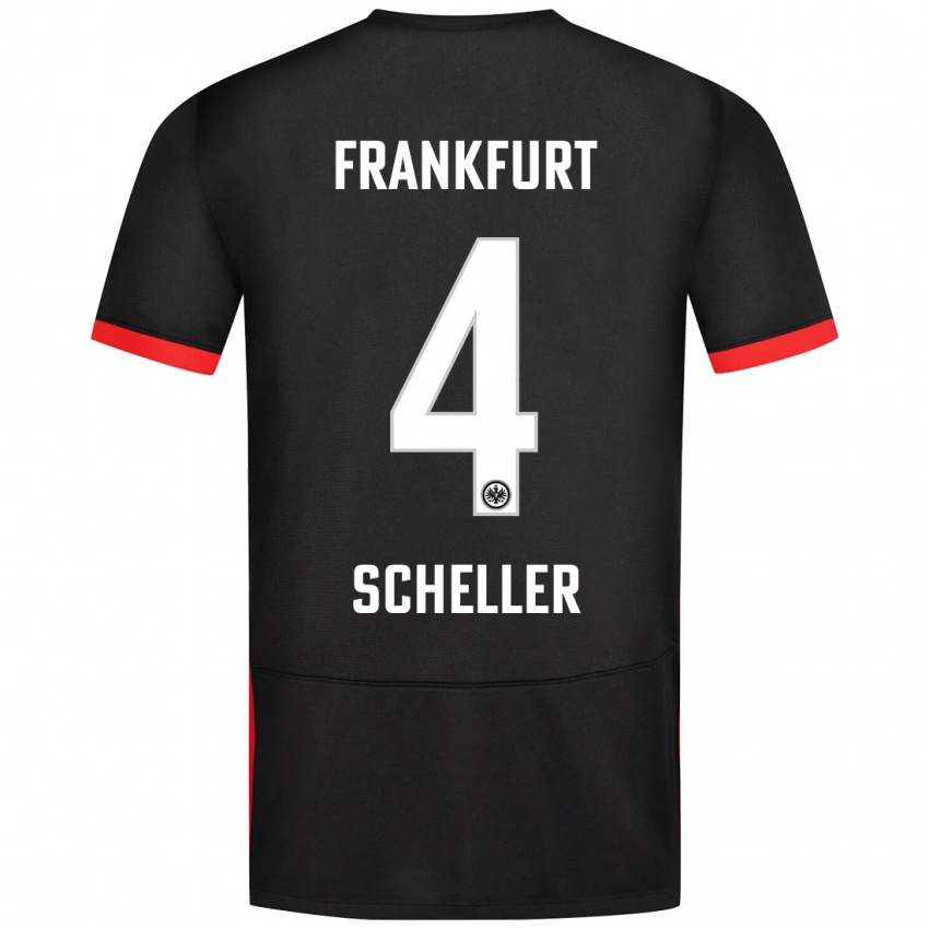 Niño Camiseta Niklas Scheller #4 Negro 2ª Equipación 2024/25 La Camisa México