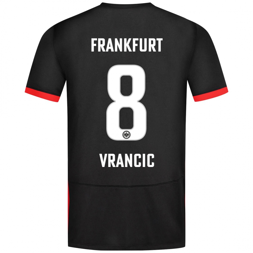 Niño Camiseta Mario Vrancic #8 Negro 2ª Equipación 2024/25 La Camisa México