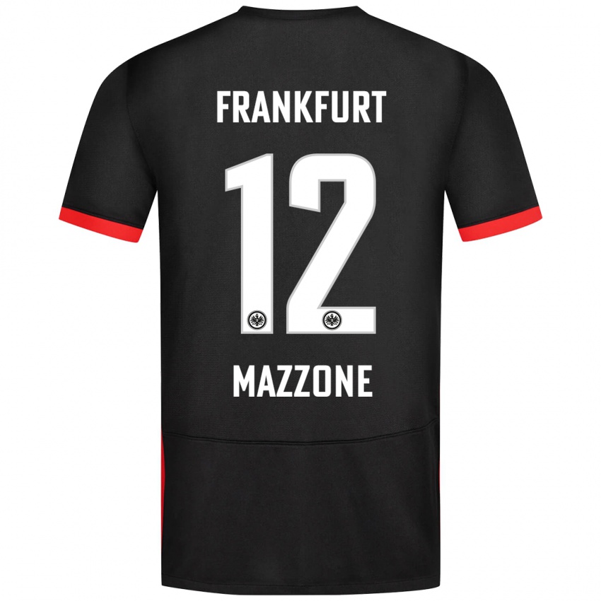 Niño Camiseta Matteo Mazzone #12 Negro 2ª Equipación 2024/25 La Camisa México