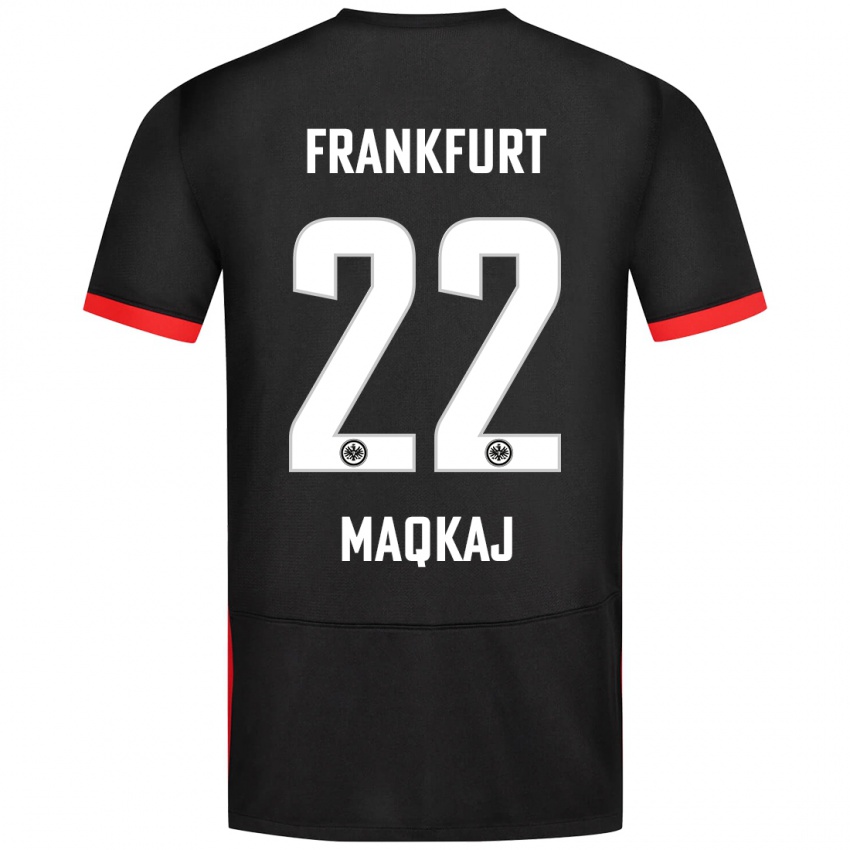 Niño Camiseta Dritan Maqkaj #22 Negro 2ª Equipación 2024/25 La Camisa México