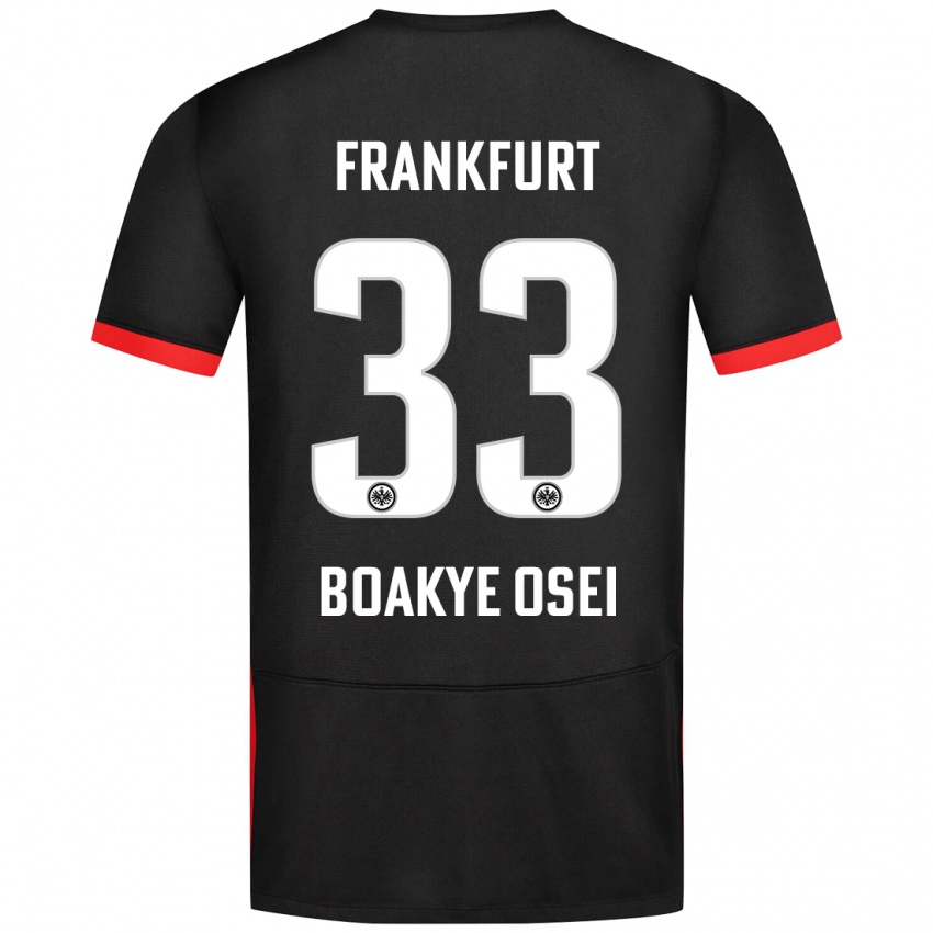 Niño Camiseta Derek Boakye-Osei #33 Negro 2ª Equipación 2024/25 La Camisa México