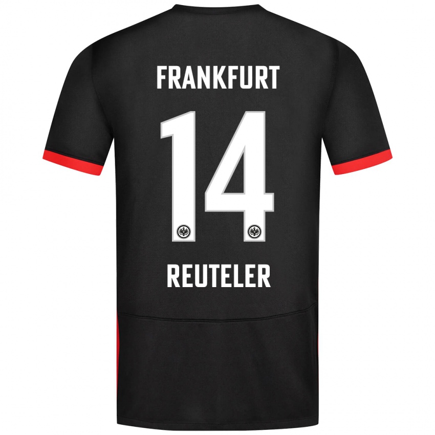 Niño Camiseta Geraldine Reuteler #14 Negro 2ª Equipación 2024/25 La Camisa México