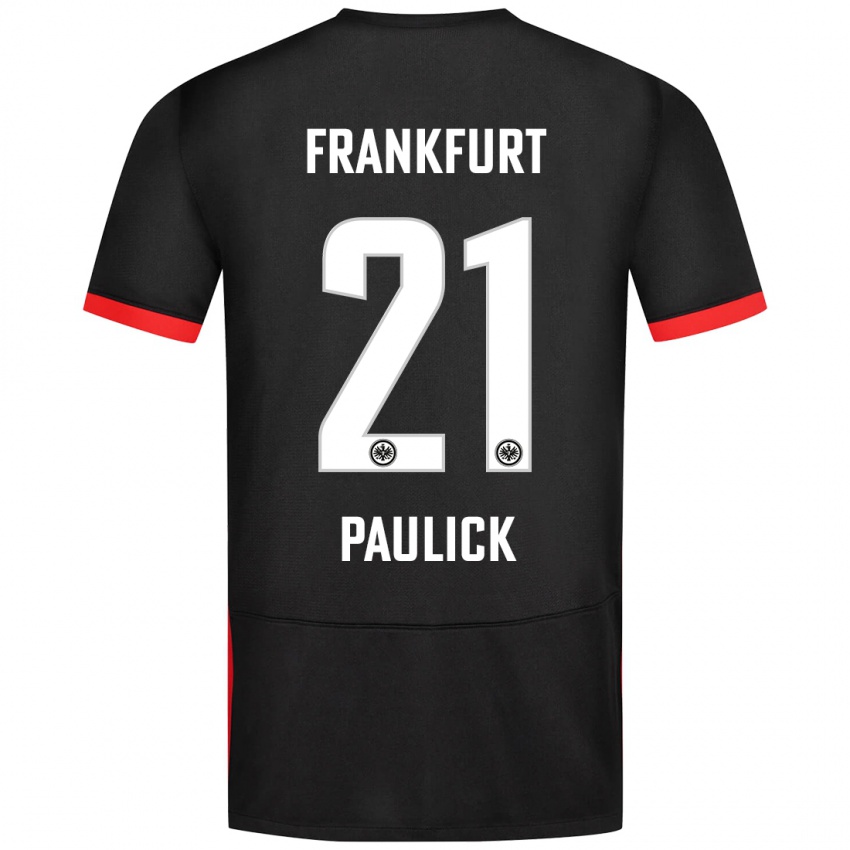 Niño Camiseta Lea Paulick #21 Negro 2ª Equipación 2024/25 La Camisa México