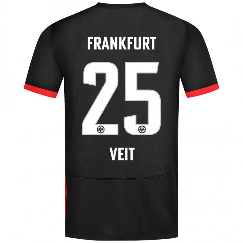 Niño Camiseta Jella Veit #25 Negro 2ª Equipación 2024/25 La Camisa México