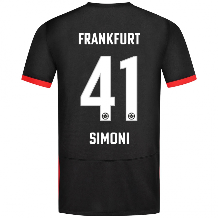 Niño Camiseta Simon Simoni #41 Negro 2ª Equipación 2024/25 La Camisa México