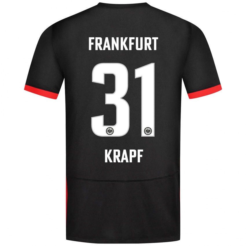 Niño Camiseta Maximilian Krapf #31 Negro 2ª Equipación 2024/25 La Camisa México