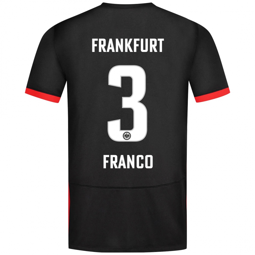 Niño Camiseta Giuseppe Franco #3 Negro 2ª Equipación 2024/25 La Camisa México