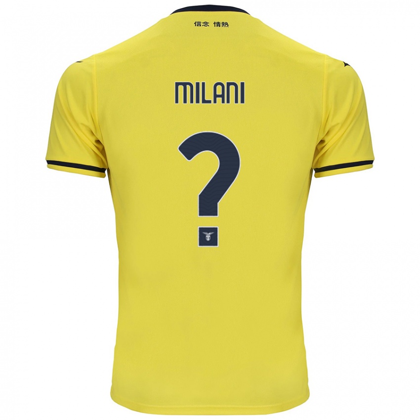 Niño Camiseta Alessandro Milani #0 Amarillo 2ª Equipación 2024/25 La Camisa México