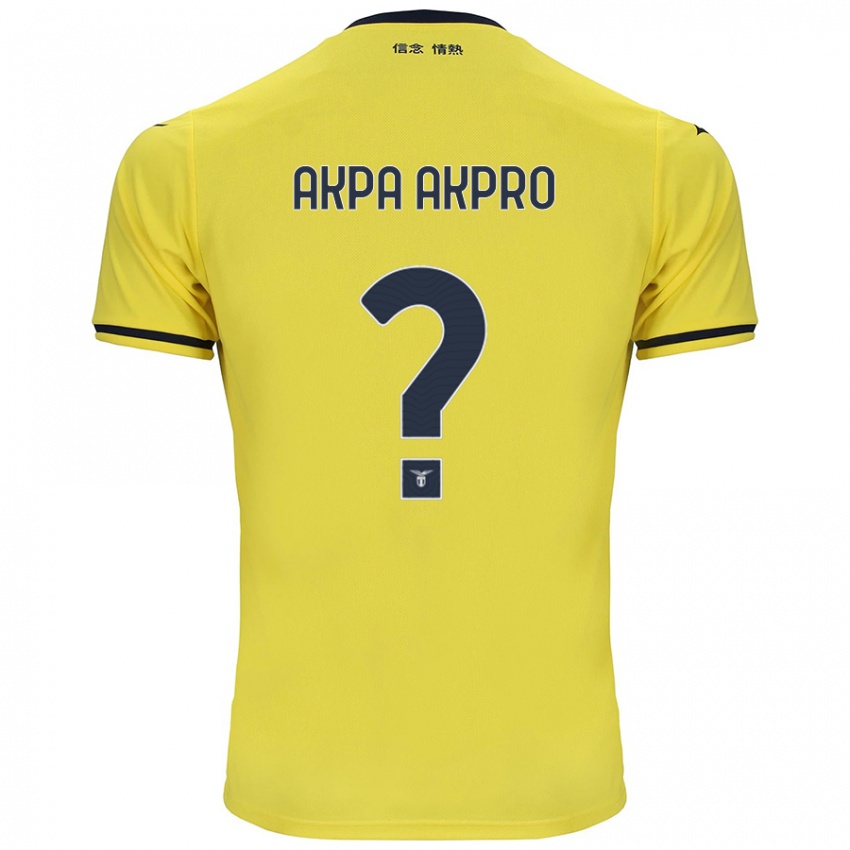 Niño Camiseta Jean-Daniel Akpa Akpro #0 Amarillo 2ª Equipación 2024/25 La Camisa México