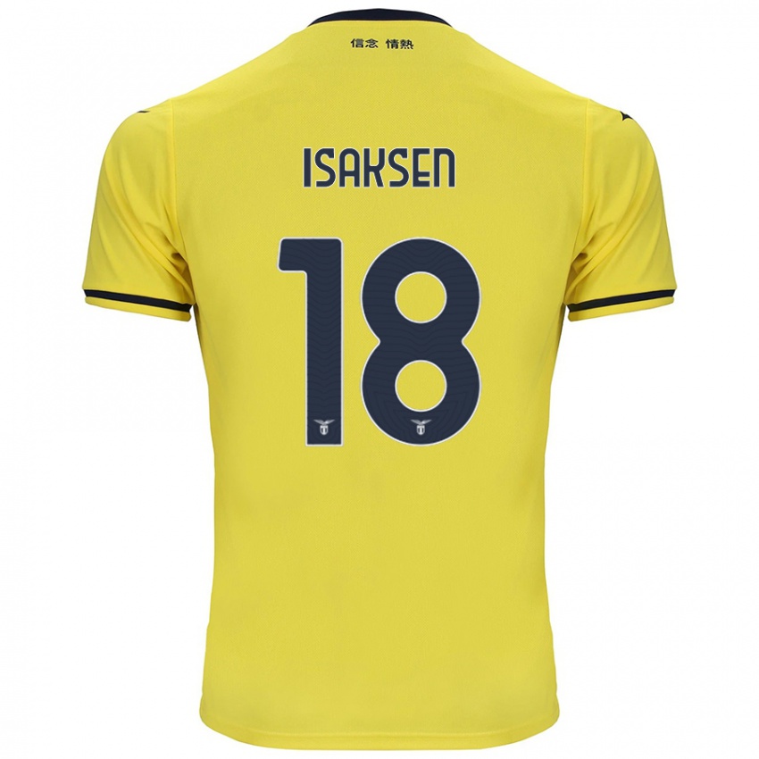 Niño Camiseta Gustav Isaksen #18 Amarillo 2ª Equipación 2024/25 La Camisa México