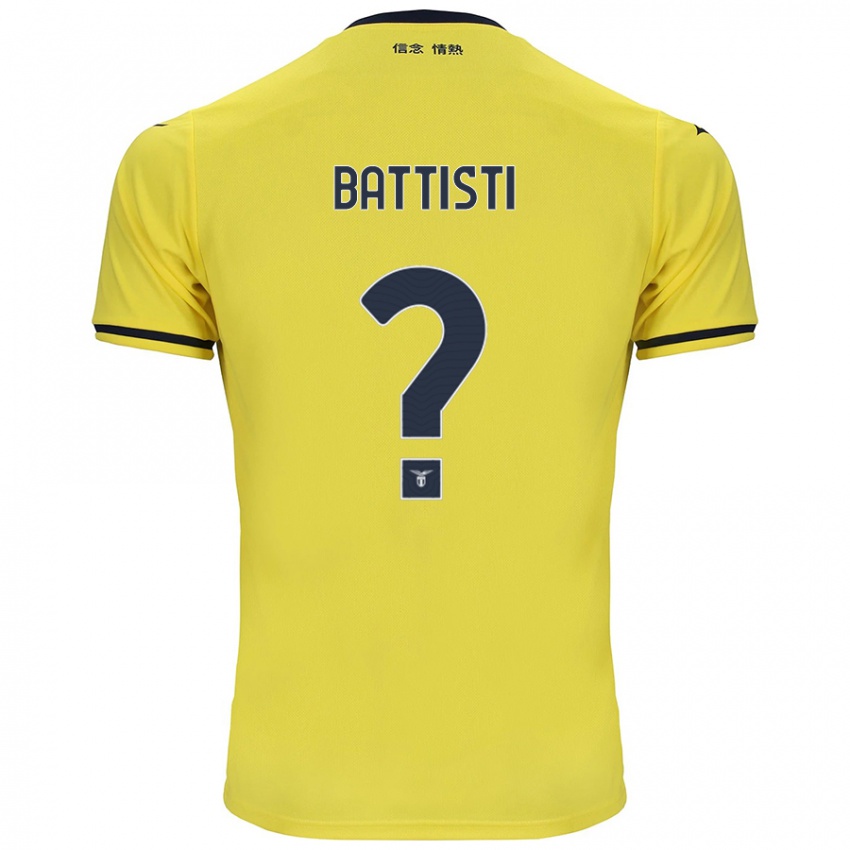 Niño Camiseta Valerio Battisti #0 Amarillo 2ª Equipación 2024/25 La Camisa México