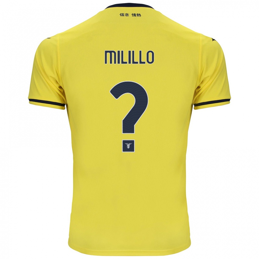 Niño Camiseta Flavio Milillo #0 Amarillo 2ª Equipación 2024/25 La Camisa México