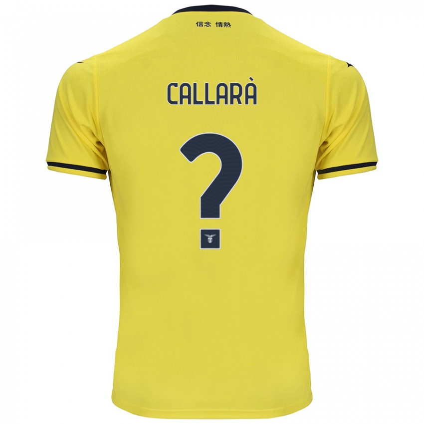 Niño Camiseta Nicholas Callarà #0 Amarillo 2ª Equipación 2024/25 La Camisa México