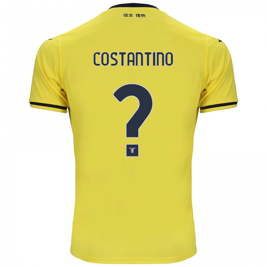 Niño Camiseta Davide Costantino #0 Amarillo 2ª Equipación 2024/25 La Camisa México