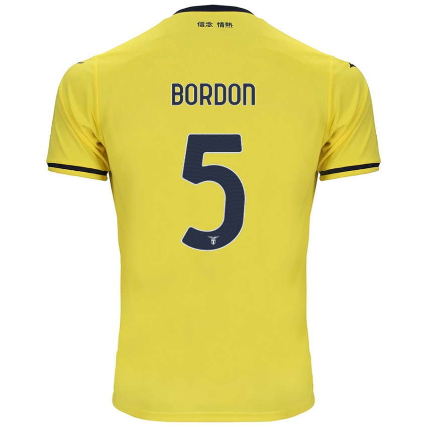 Niño Camiseta Filipe Bordon #5 Amarillo 2ª Equipación 2024/25 La Camisa México