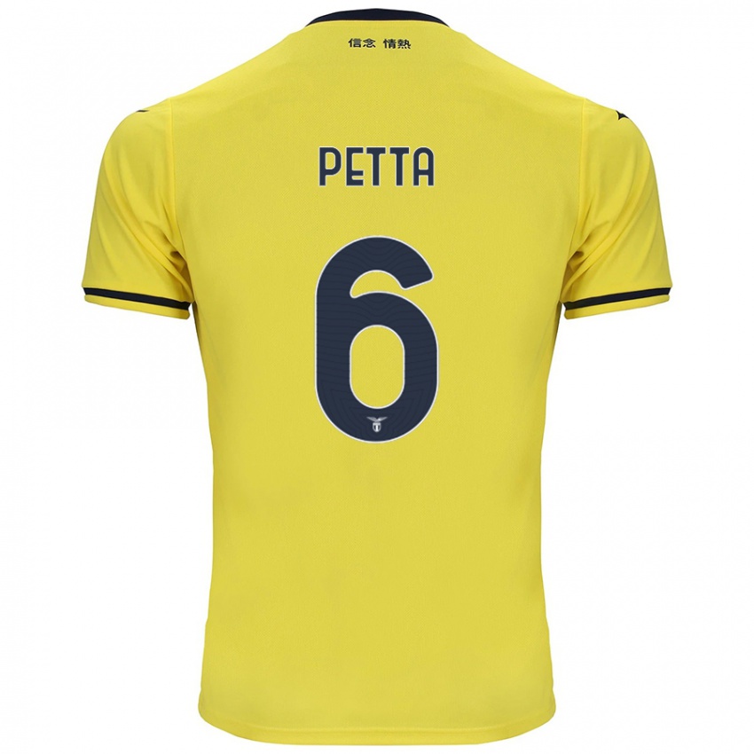 Niño Camiseta Andrea Petta #6 Amarillo 2ª Equipación 2024/25 La Camisa México