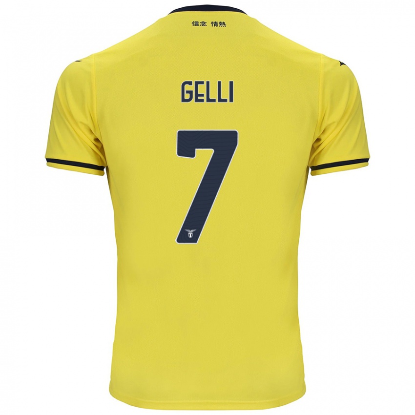 Niño Camiseta Valerio Gelli #7 Amarillo 2ª Equipación 2024/25 La Camisa México