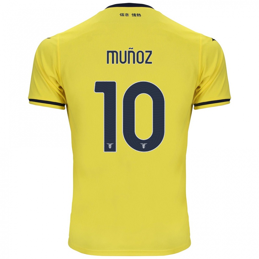 Niño Camiseta Cristo Muñoz #10 Amarillo 2ª Equipación 2024/25 La Camisa México