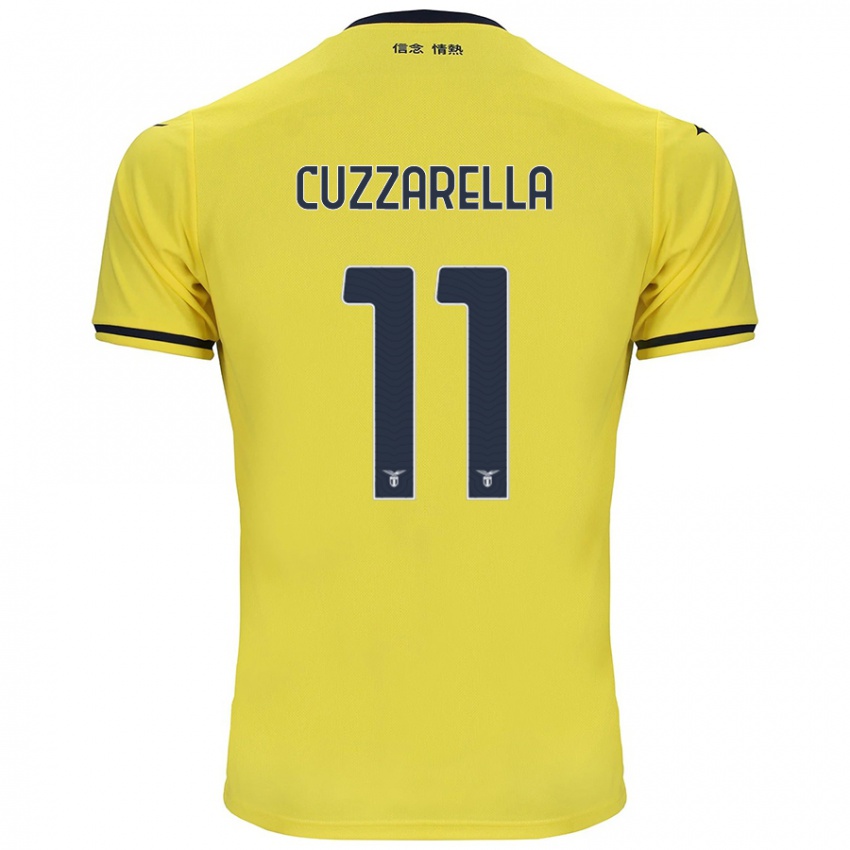 Niño Camiseta Cristian Cuzzarella #11 Amarillo 2ª Equipación 2024/25 La Camisa México