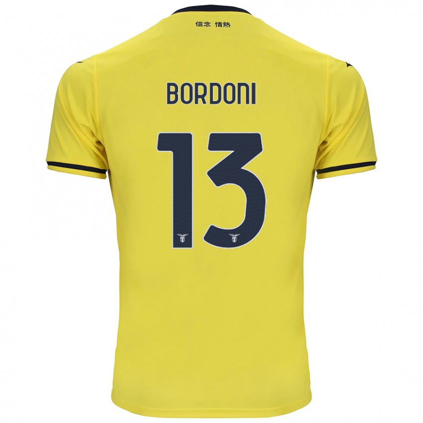 Niño Camiseta Tommaso Bordoni #13 Amarillo 2ª Equipación 2024/25 La Camisa México