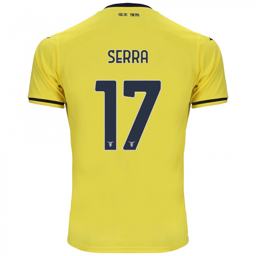 Niño Camiseta Federico Serra #17 Amarillo 2ª Equipación 2024/25 La Camisa México