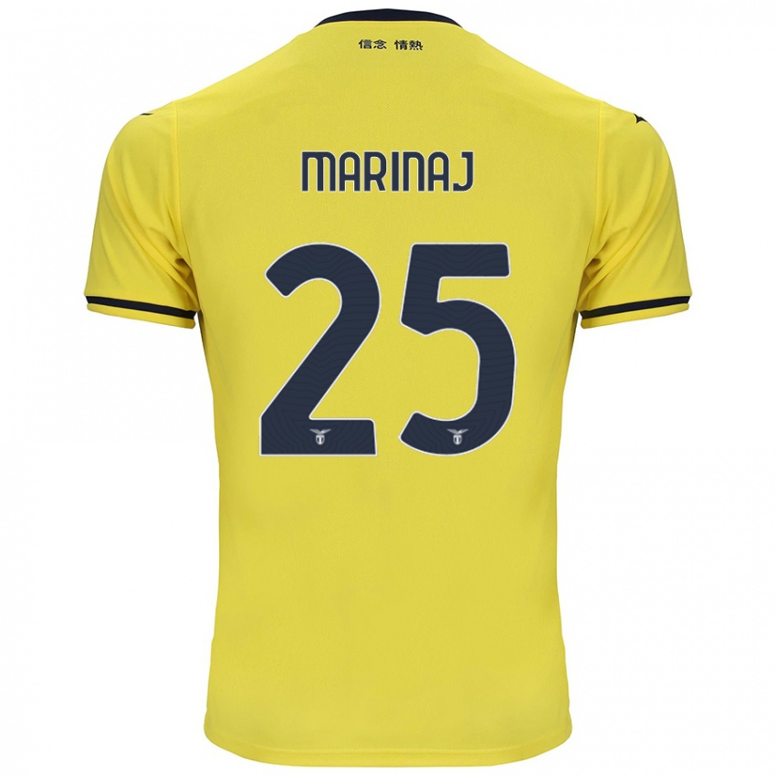 Niño Camiseta Kledi Marinaj #25 Amarillo 2ª Equipación 2024/25 La Camisa México