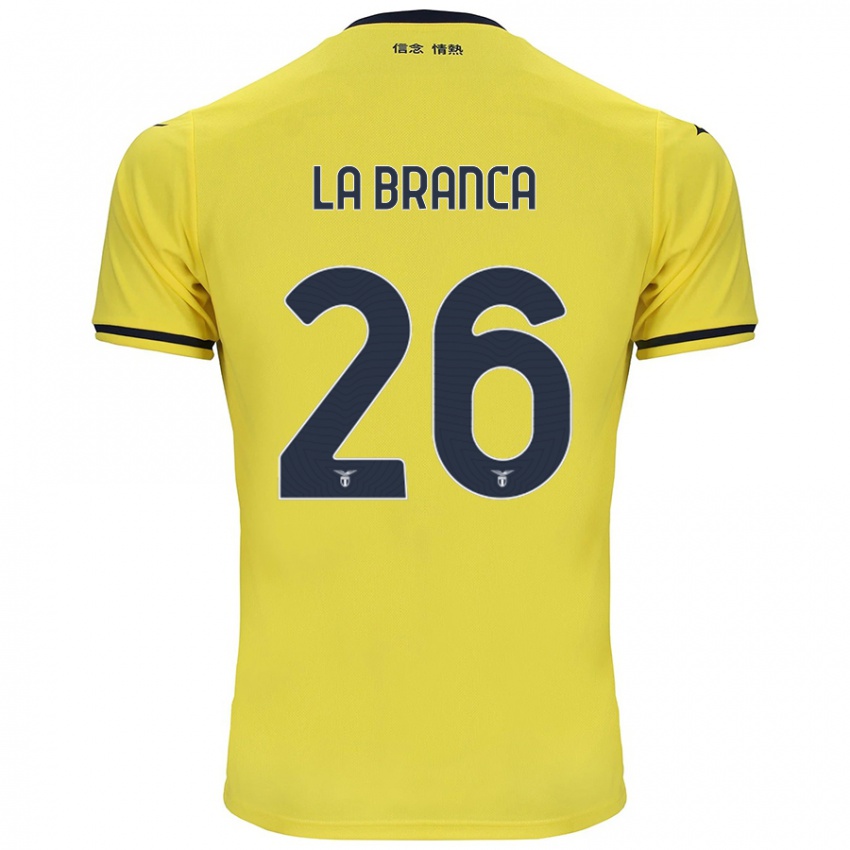 Niño Camiseta Ruggero La Branca #26 Amarillo 2ª Equipación 2024/25 La Camisa México