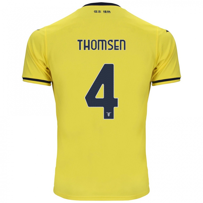 Niño Camiseta Maria Møller Thomsen #4 Amarillo 2ª Equipación 2024/25 La Camisa México