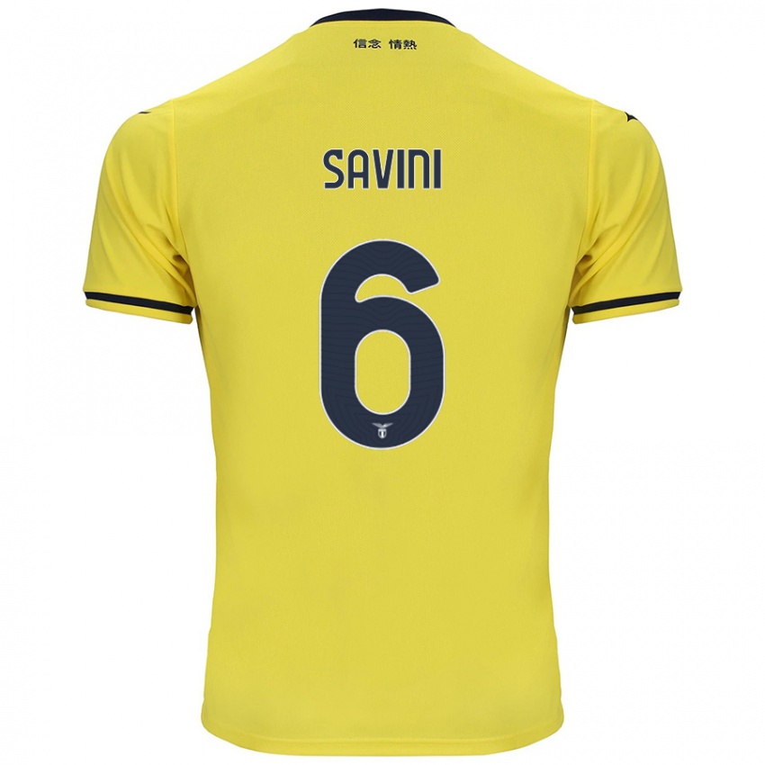 Niño Camiseta Federica Savini #6 Amarillo 2ª Equipación 2024/25 La Camisa México