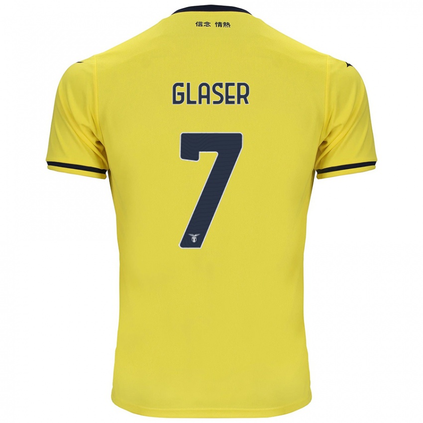 Niño Camiseta Julia Glaser #7 Amarillo 2ª Equipación 2024/25 La Camisa México