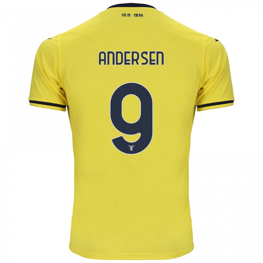 Niño Camiseta Signe Holt Andersen #9 Amarillo 2ª Equipación 2024/25 La Camisa México