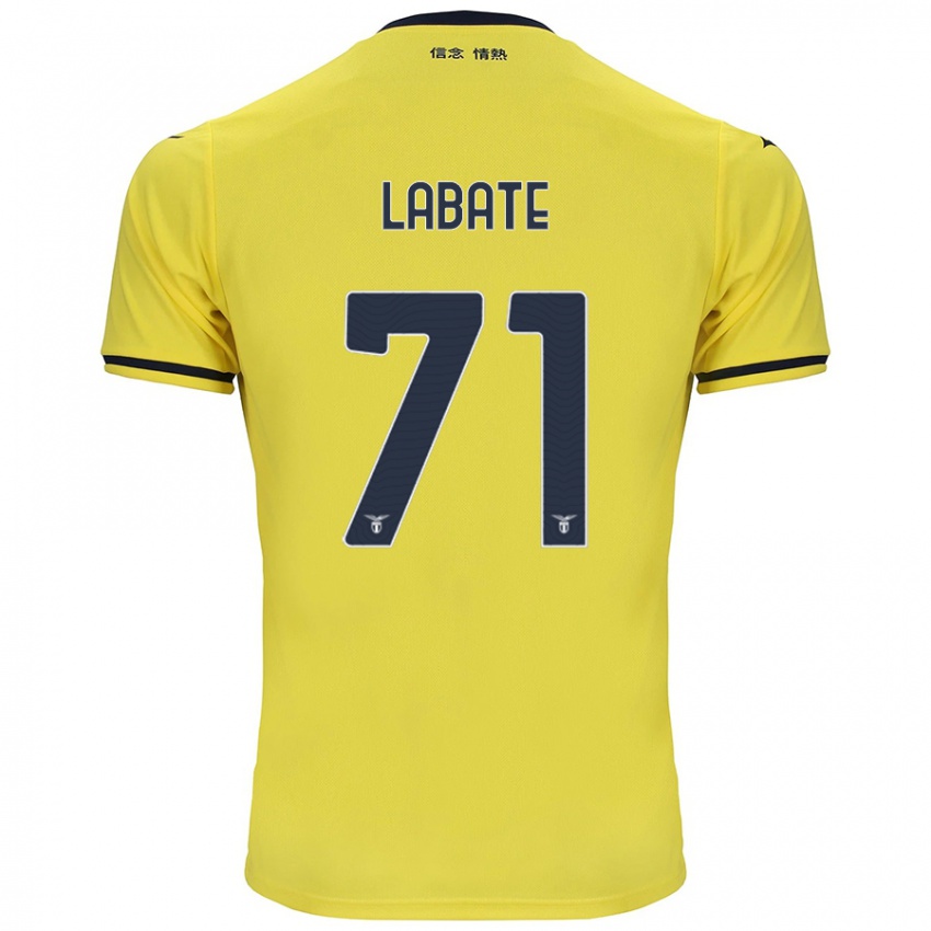 Niño Camiseta Camilla Labate #71 Amarillo 2ª Equipación 2024/25 La Camisa México