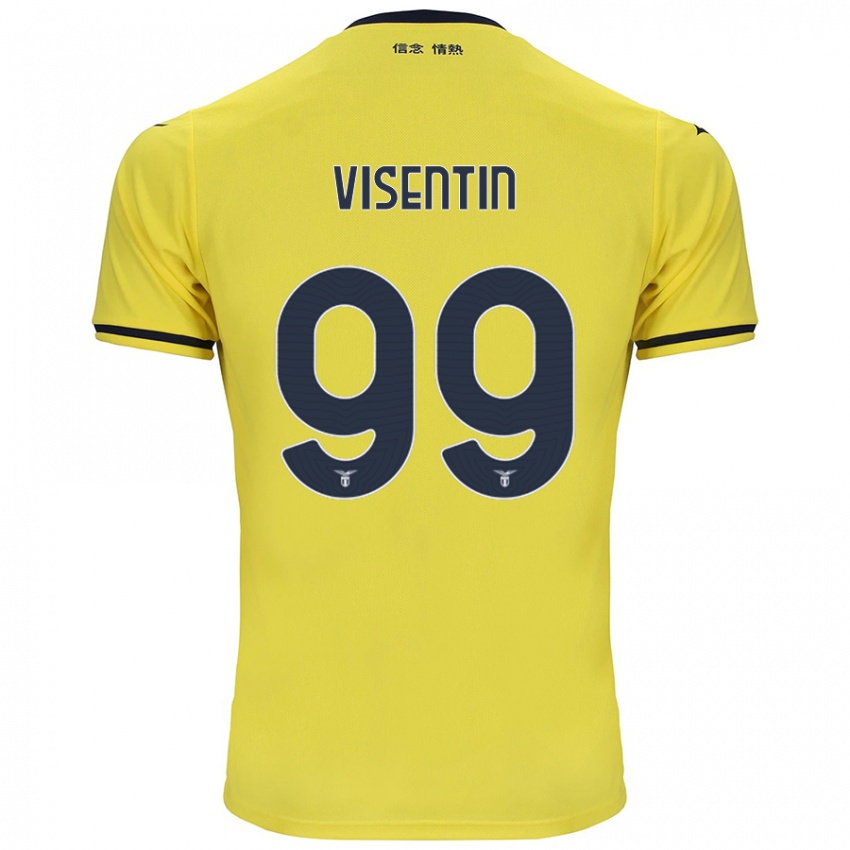 Niño Camiseta Noemi Visentin #99 Amarillo 2ª Equipación 2024/25 La Camisa México