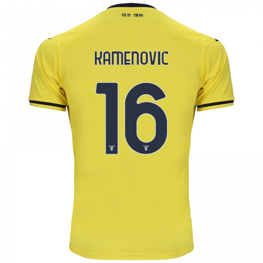 Niño Camiseta Dimitrije Kamenović #16 Amarillo 2ª Equipación 2024/25 La Camisa México