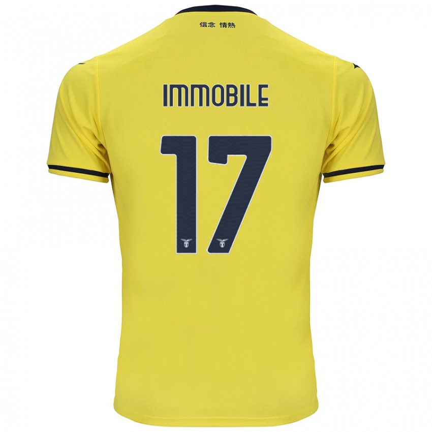 Niño Camiseta Ciro Immobile #17 Amarillo 2ª Equipación 2024/25 La Camisa México