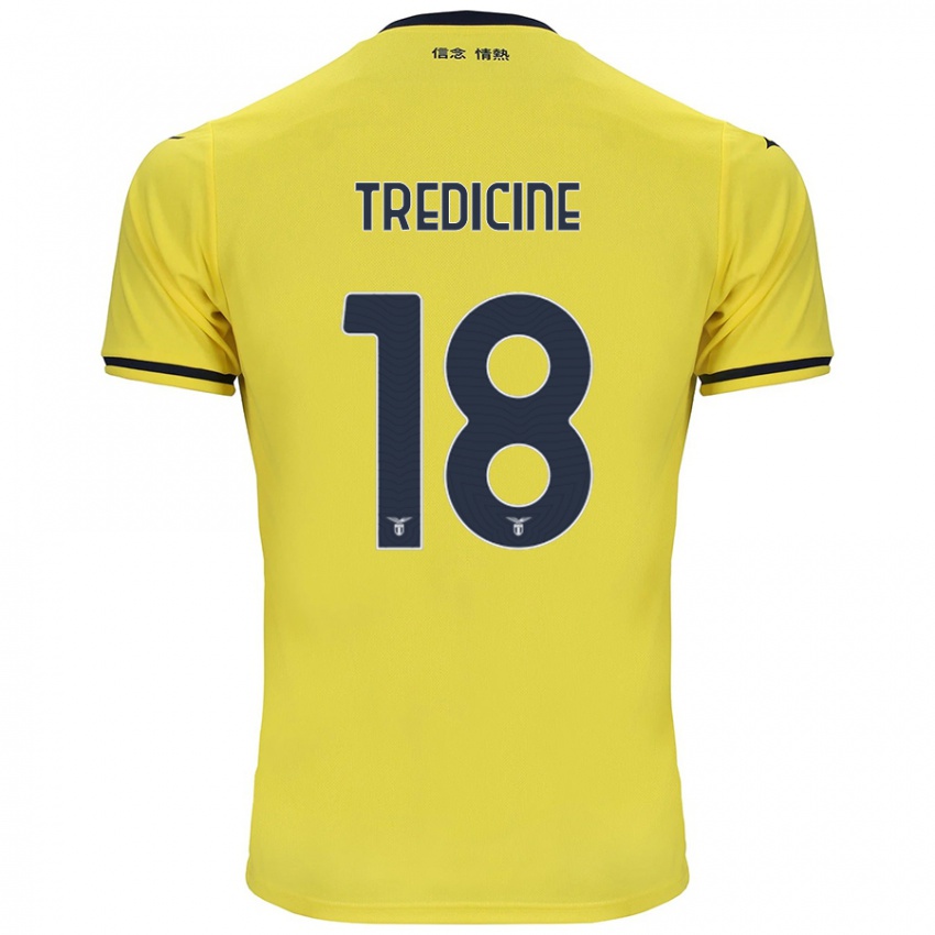 Niño Camiseta Manuel Tredicine #18 Amarillo 2ª Equipación 2024/25 La Camisa México