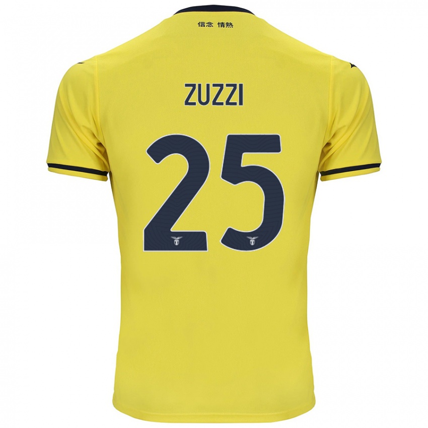 Niño Camiseta Giorgia Zuzzi #25 Amarillo 2ª Equipación 2024/25 La Camisa México