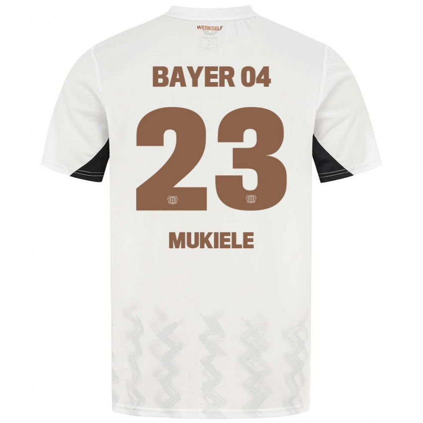 Hombre Camiseta Nordi Mukiele #23 Blanco Azul Rojo 2ª Equipación 2024/25 La Camisa México