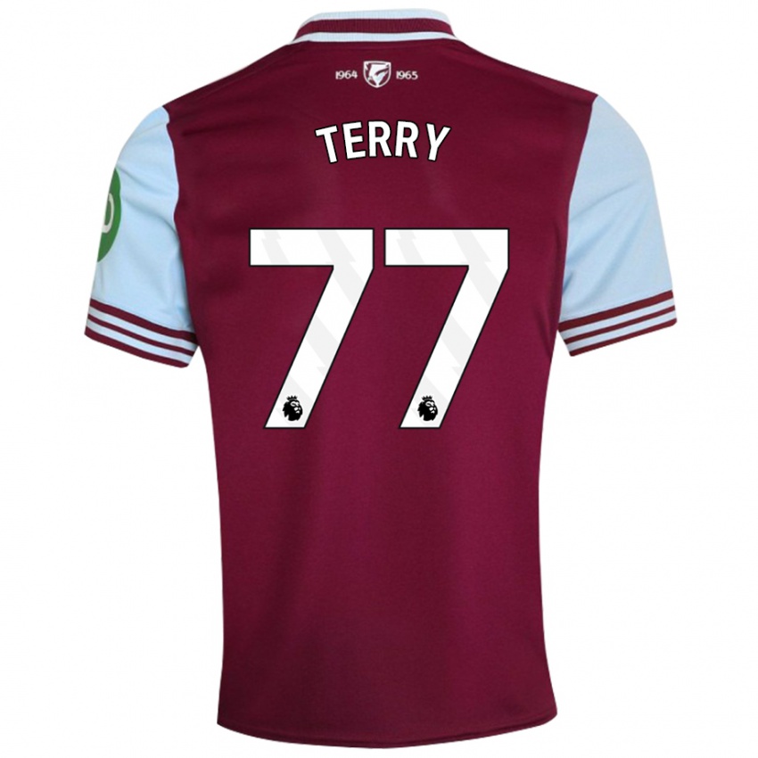 Hombre Camiseta Mason Terry #77 Rojo Oscuro 1ª Equipación 2024/25 La Camisa México