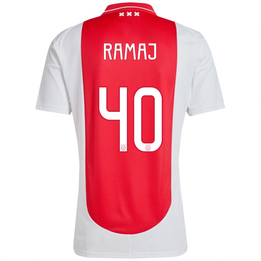 Hombre Camiseta Diant Ramaj #40 Rojo Blanco 1ª Equipación 2024/25 La Camisa México