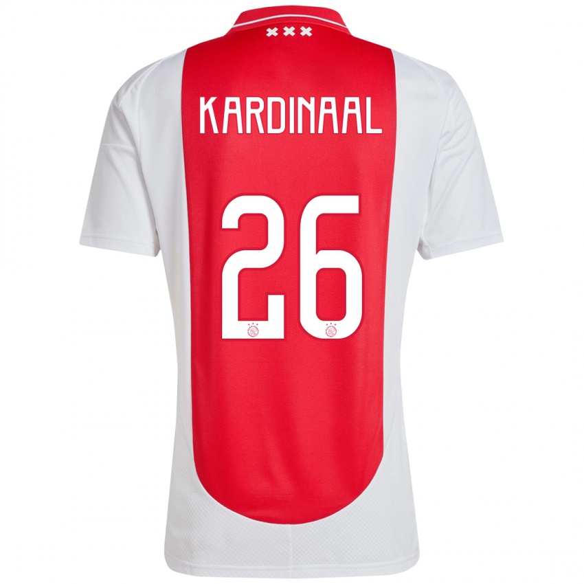 Hombre Camiseta Isa Kardinaal #26 Rojo Blanco 1ª Equipación 2024/25 La Camisa México