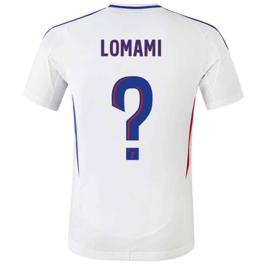 Hombre Camiseta Irvyn Lomami #0 Blanco Azul 1ª Equipación 2024/25 La Camisa México