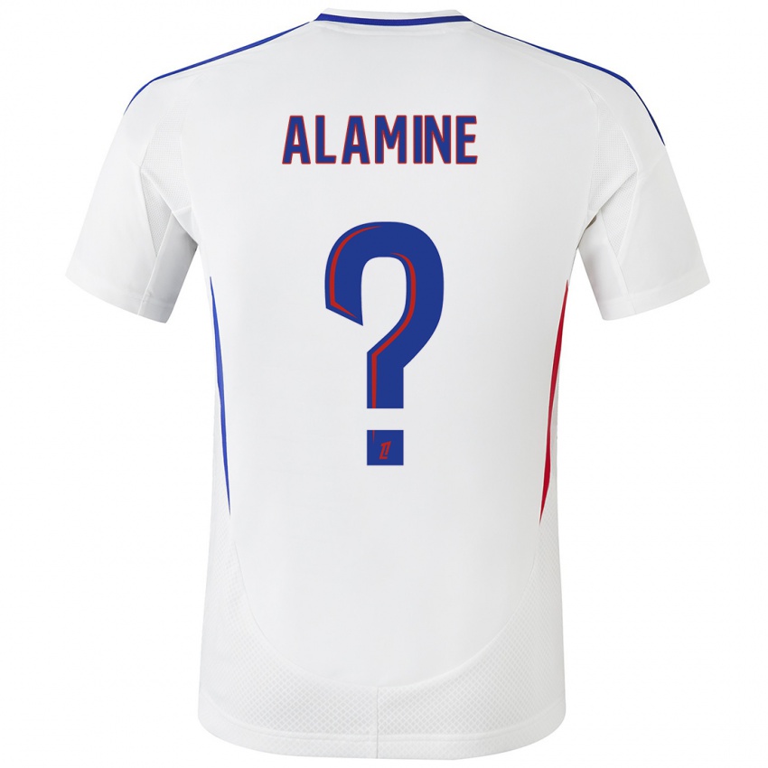 Hombre Camiseta Ali Alamine #0 Blanco Azul 1ª Equipación 2024/25 La Camisa México