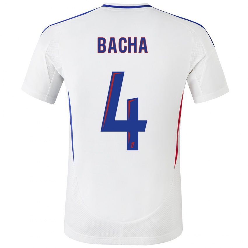 Hombre Camiseta Selma Bacha #4 Blanco Azul 1ª Equipación 2024/25 La Camisa México