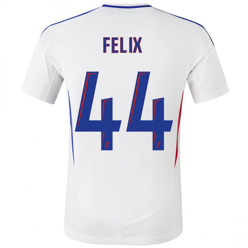 Hombre Camiseta Marley Felix #44 Blanco Azul 1ª Equipación 2024/25 La Camisa México