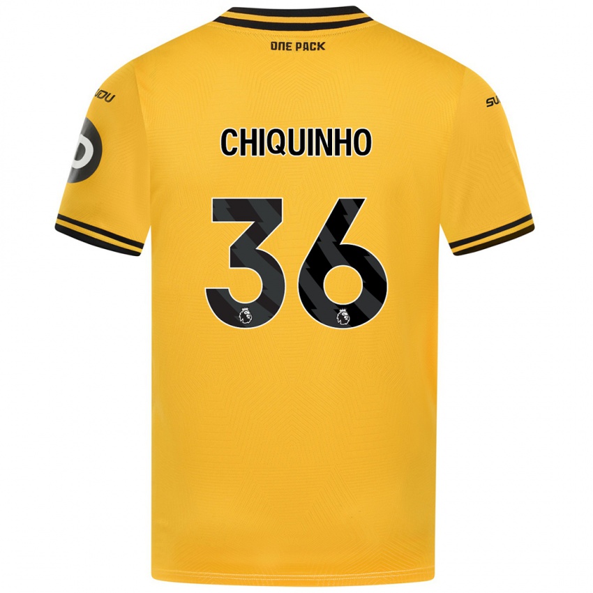 Hombre Camiseta Chiquinho #36 Amarillo 1ª Equipación 2024/25 La Camisa México